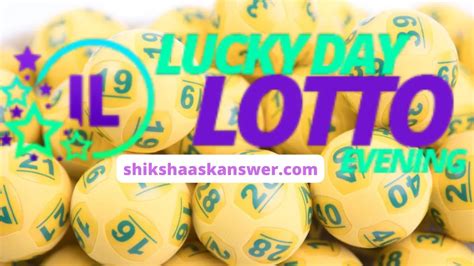 illinois lucky day lotto numbers